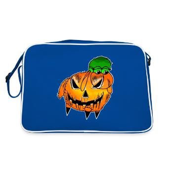 Wolly Sheepling Citrouille d’Halloween - Sac Retro - bleu/blanc - Dos