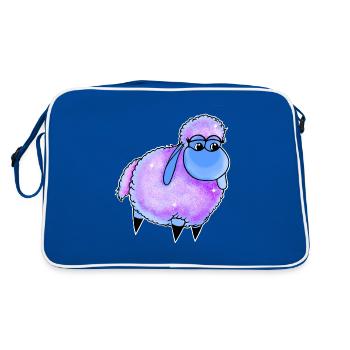 Wolly Sheepling Saupoudrer - Sac Retro - bleu/blanc - Dos
