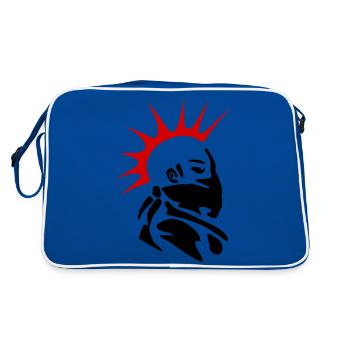 Punk - Retro Bag - blue/white - Back