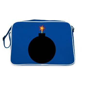 Bombe à Bobastisch - photo - Sac Retro - bleu/blanc - Dos