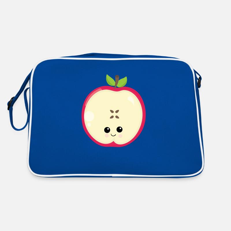 FRUIT - Retro Tasche - Blau/Weiß