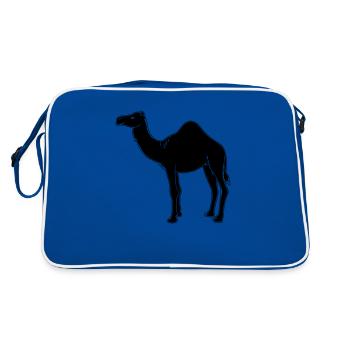 camel - Retro Bag - blue/white - Back