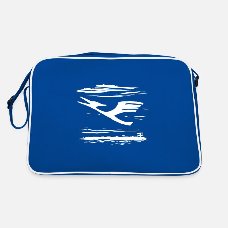 Moderner Flugdinosaurier Retro Tasche