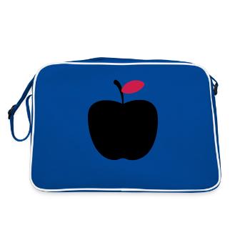Black Apple - Retro Tasche - Blau/Weiß - Hinten