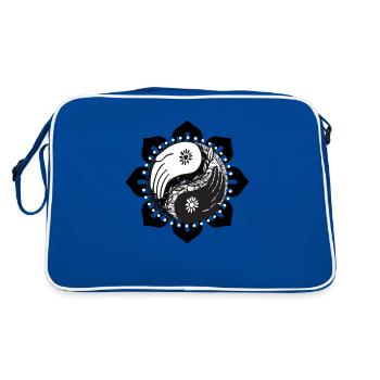 Harmonie en équilibre: T-shirt, casquette et - Sac Retro - bleu/blanc - Dos