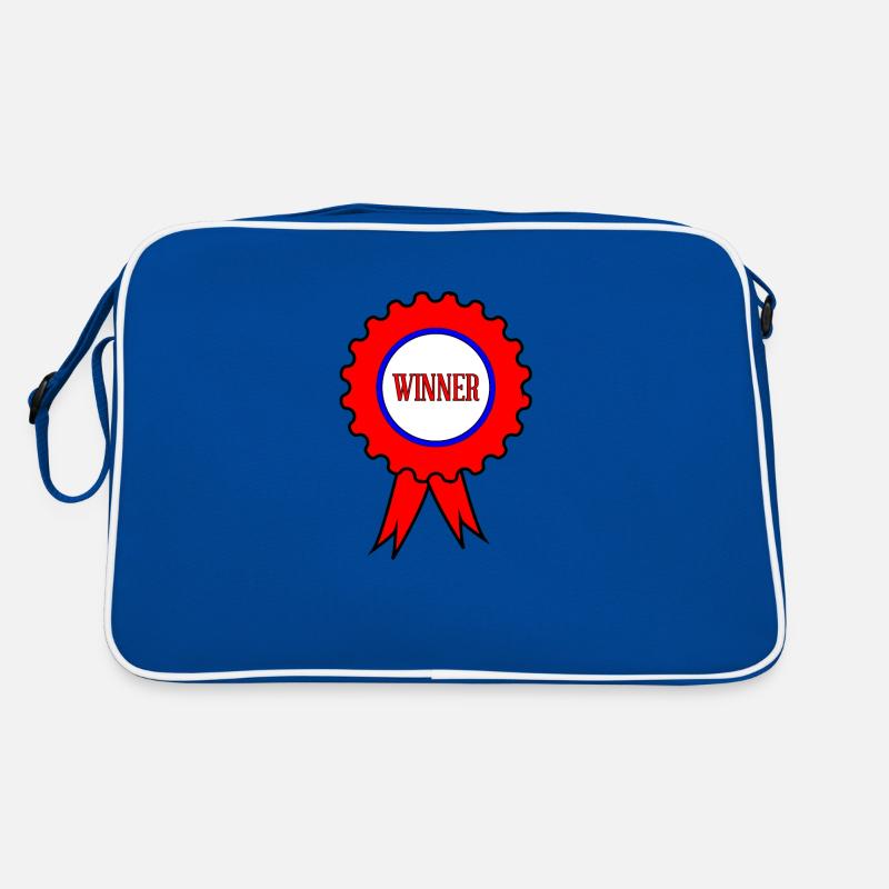 Gewinner Rote Rosette Retro Tasche