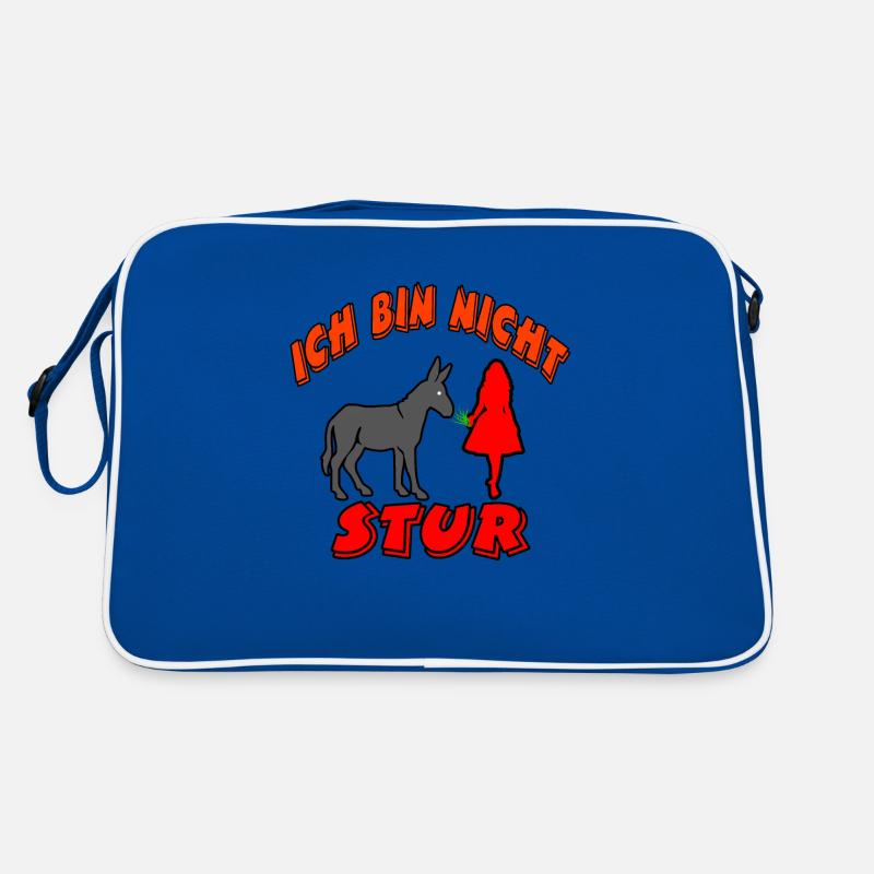 Esel - Retro Tasche - Blau/Weiß