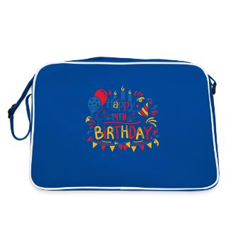 Joyeux 14e anniversaire Quatorze cadeaux de 14 ans - Sac Retro - bleu/blanc - Dos