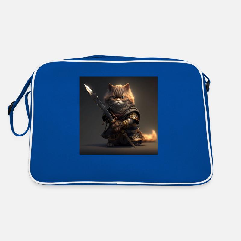 Chat samouraï avec épée Sac Retro