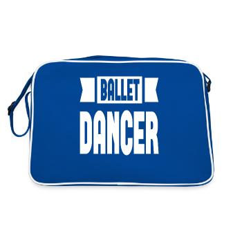 Ballet Dancer - Retro Tasche - Blau/Weiß - Hinten