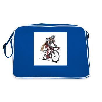 Road Warrior - Viking Warrior Road Cyclist - Sac Retro - bleu/blanc - Dos