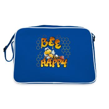 abeille heureuse - Sac Retro - bleu/blanc - Dos