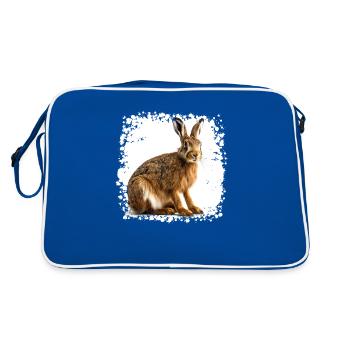There are still a few of them, the brown hares - Retro Bag - blue/white - Back