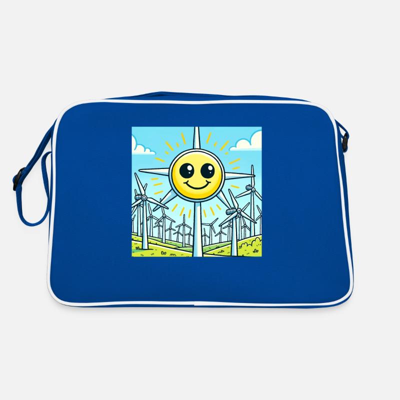 Sonniges Windrad-Lächeln ☀️☺️ Retro Tasche