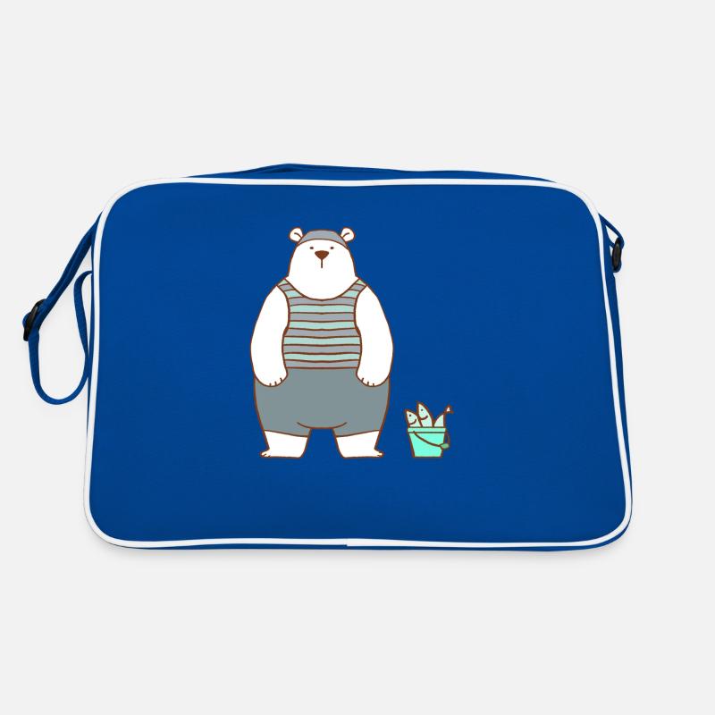 Eisbär im Badeanzug Retro Tasche