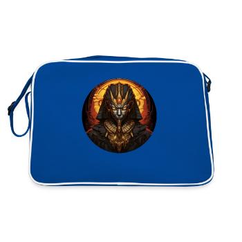 Dark Pharaoh: The Mysterious to Wear - Retro Bag - blue/white - Back