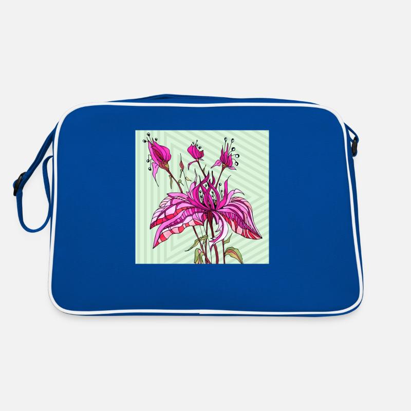 Blumen Retro Tasche