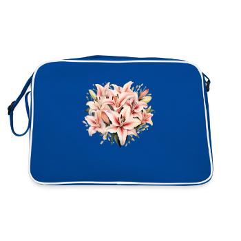 Lily Bouquet - Retro Bag - blue/white - Back