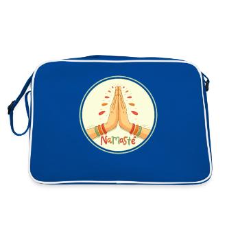 Namaste - Retro Bag - blue/white - Back