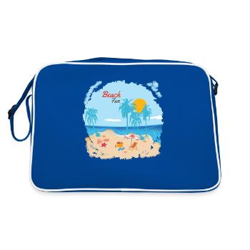 Beach Fun - Retro Bag - blue/white - Back