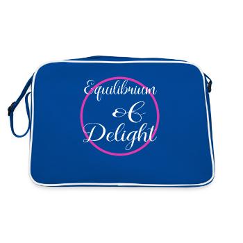 present happy balance awesome jokes - Retro Bag - blue/white - Back