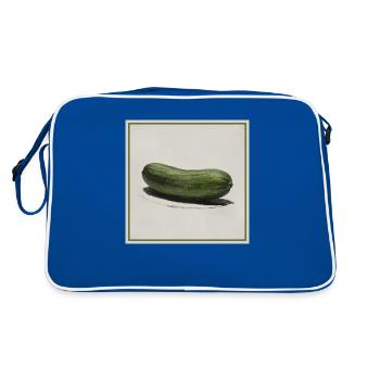 Un concombre - Sac Retro - bleu/blanc - Dos