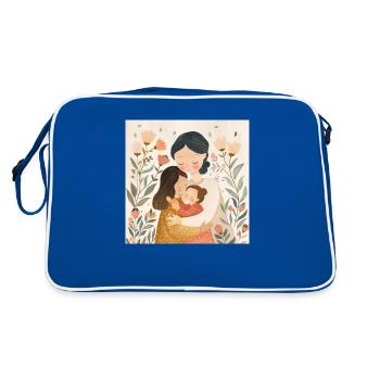 mère aimante - Sac Retro - bleu/blanc - Dos