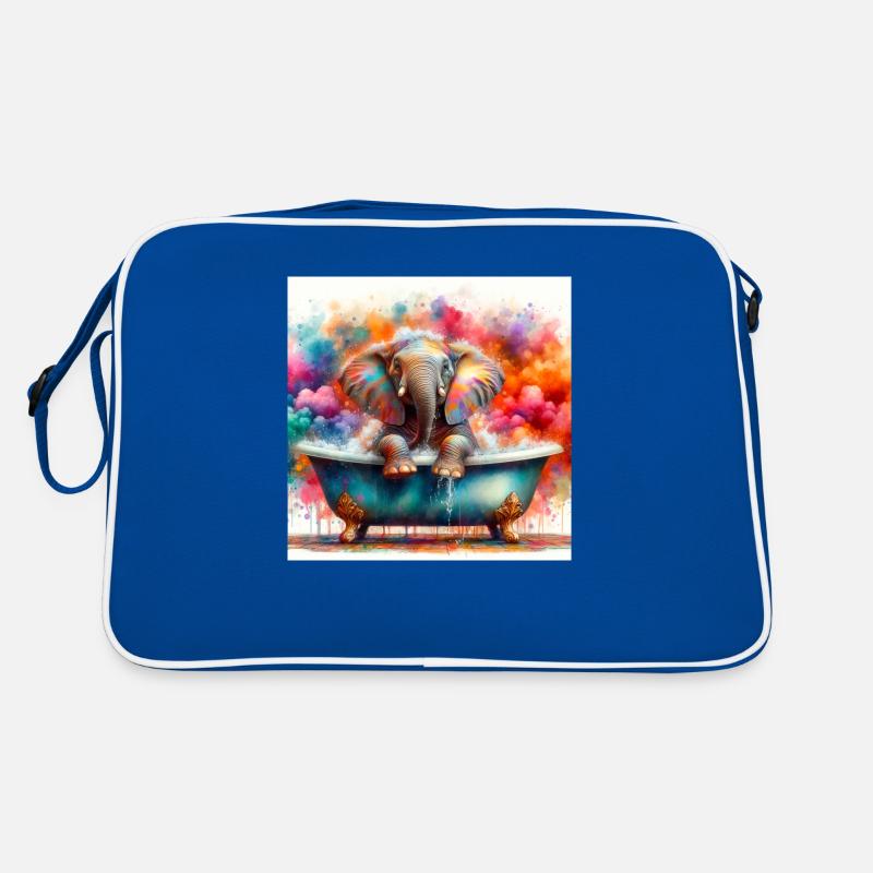 Un éléphant dans ma baignoire Sac Retro