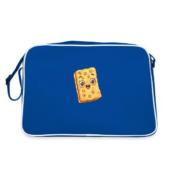 Crispy Muesli Bar Cartoon Style - Retro Bag - blue/white - Back