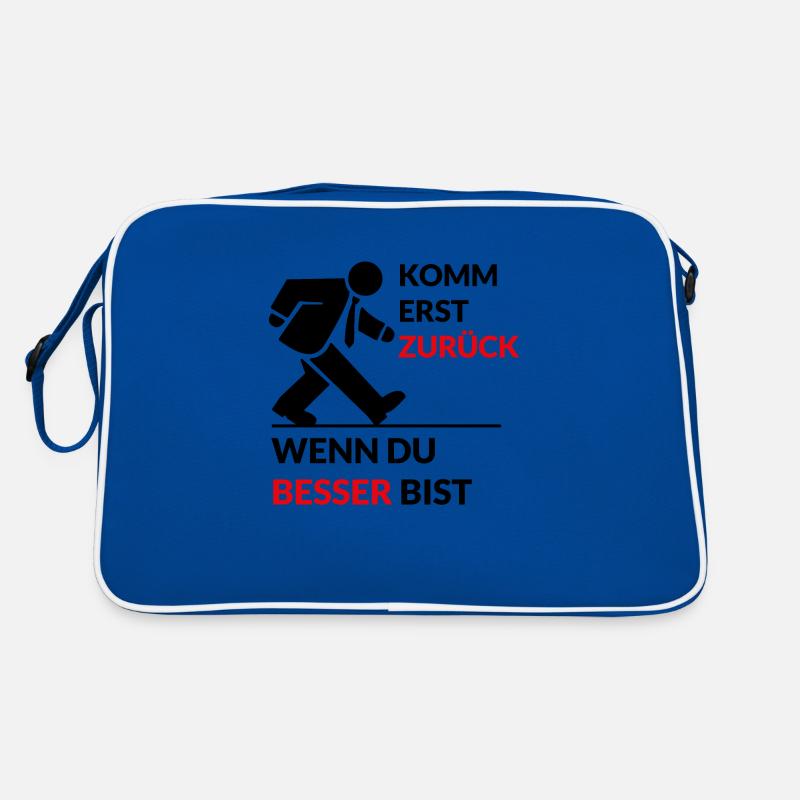 Design "Comeback Statement" Retro Tasche