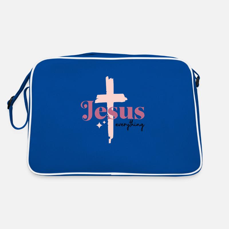 Jesus everything Retro Tasche