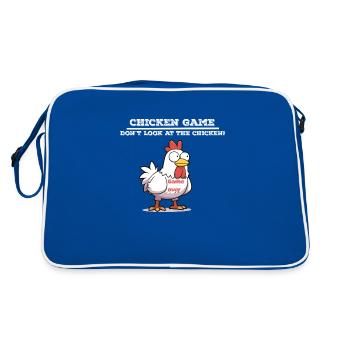 Jeu de poulet blanc - Sac Retro - bleu/blanc - Dos