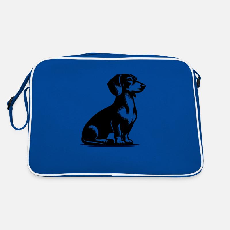 Dessin de teckel vintage de chien de chasse classique Sac Retro