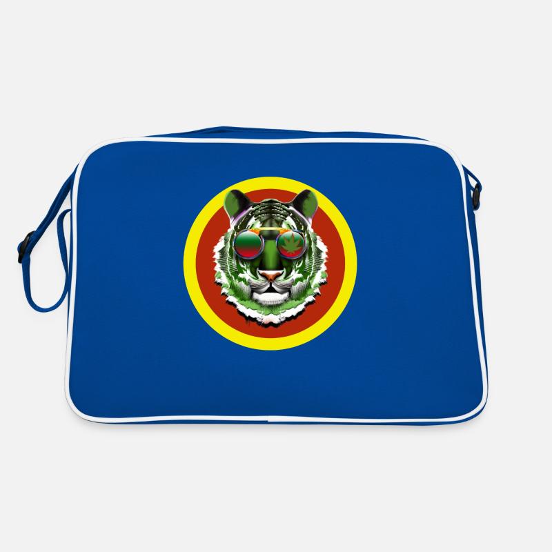Rasta Tiger 2 - Retro Bag - blue/white