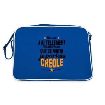 Hier soir j ai tellement bu de rhum - Sac Retro - bleu/blanc - Dos