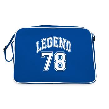 Legend 78 - Retro Bag - blue/white - Back
