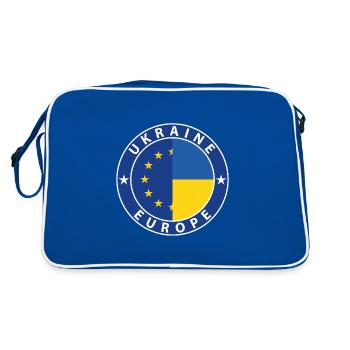 Ukraine EU - Retro Bag - blue/white - Back