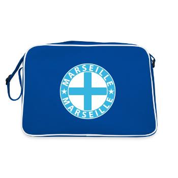 Marseille - Sac Retro - bleu/blanc - Dos