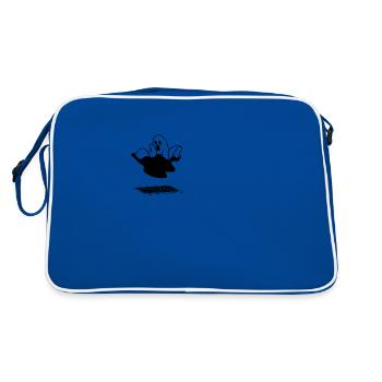 | fantôme Ébauche | ups | drôle - Sac Retro - bleu/blanc - Dos