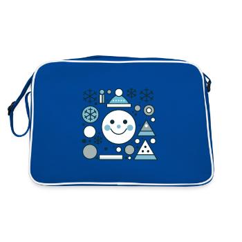 Frosted Whimsy theme - Retro Bag - blue/white - Back