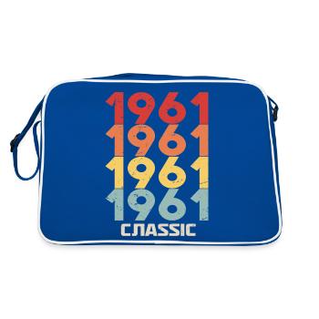 1961 Jubilé dans un style vintage classique 1961 - Sac Retro - bleu/blanc - Dos