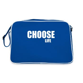 Choose life - Retro Bag - blue/white - Back