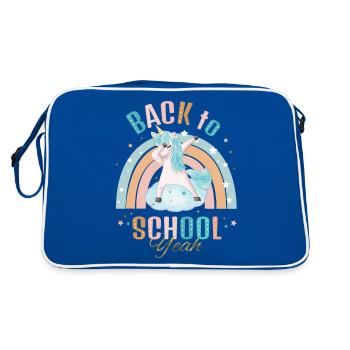 Back to School - Retro Bag - blue/white - Back