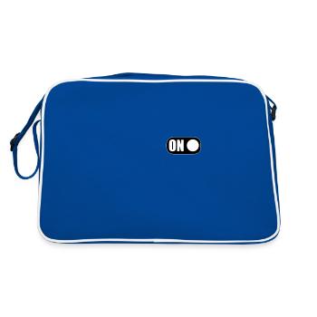 Allumé éteint - Sac Retro - bleu/blanc - Dos