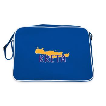 Crete - Retro Bag - blue/white - Back