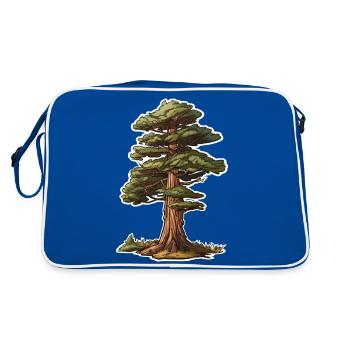 Pine - Retro Bag - blue/white - Back