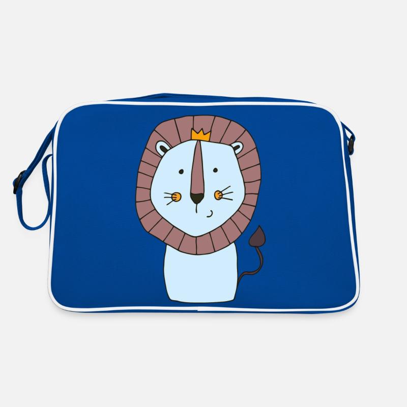 Lion Blue Retro Bag