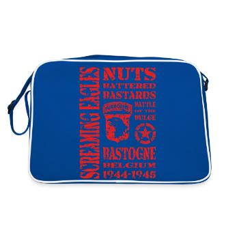 AVM Bastogne NUTS Battle Bulge Battered Bastards - Retro Bag - blue/white - Back