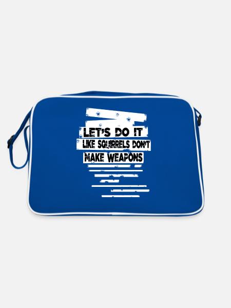 Impressionnante colombe de la paix Paix mondiale Anti-guerre des années 1960 - Sac Retro - bleu/blanc - Dos