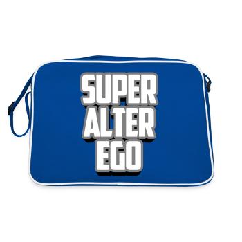 Super alter ego | Les couleurs peuvent être changées - Sac Retro - bleu/blanc - Dos